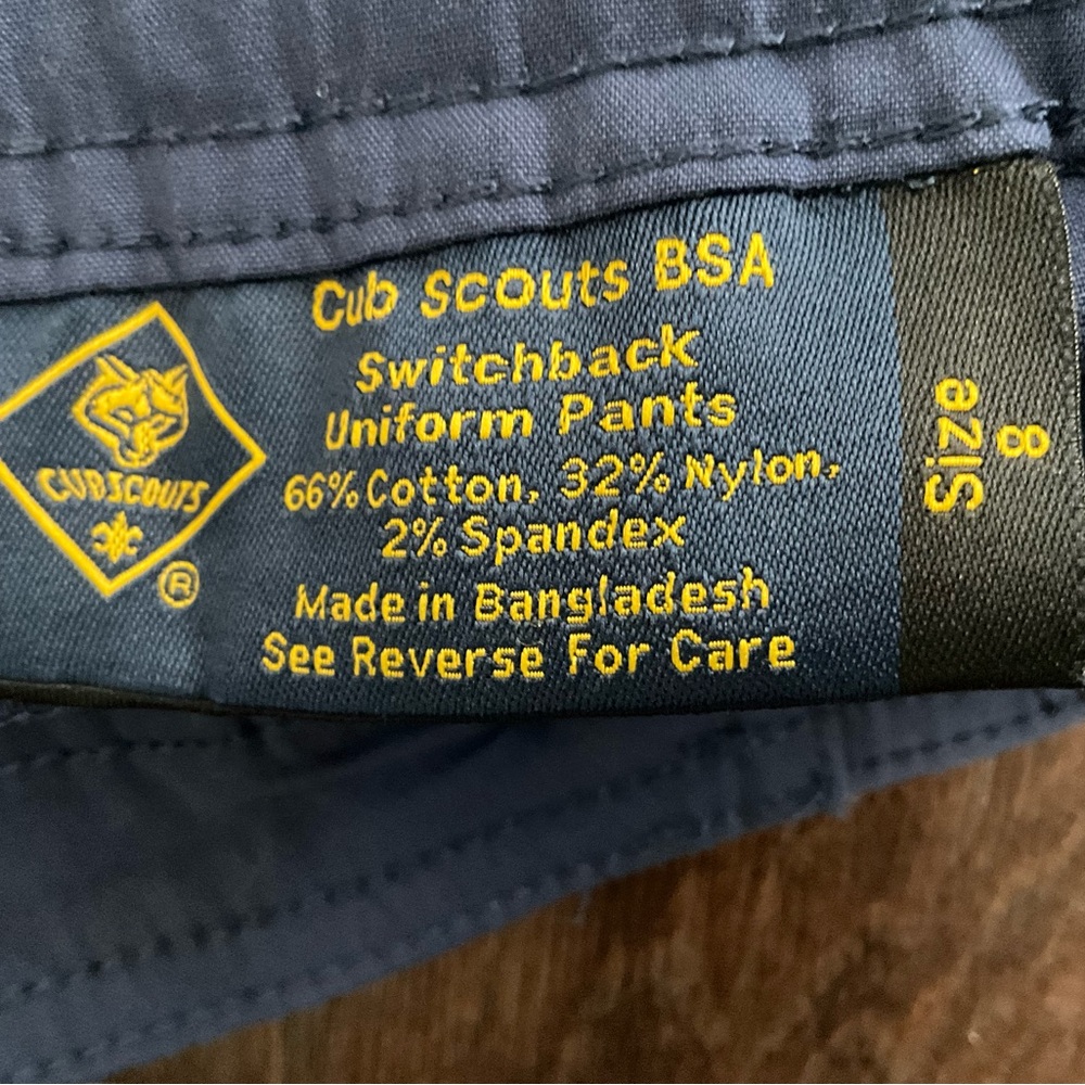 🟦 Cub Scout Switchback Uniform Pants Lot Youth Size 8 | Converts to Shorts | NEW - Picture 7 of 12